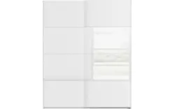 Goossens kledingkast finca combi glans mat glas wit hoogwaardig meubelplaat - 8244411-{merk}-finca-combi-sts-wit-schuifdeuren-02